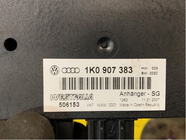 Control unit towbar