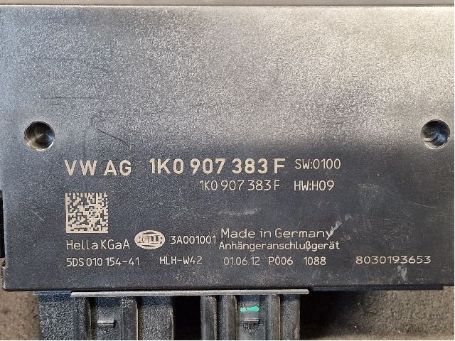 Control unit towbar